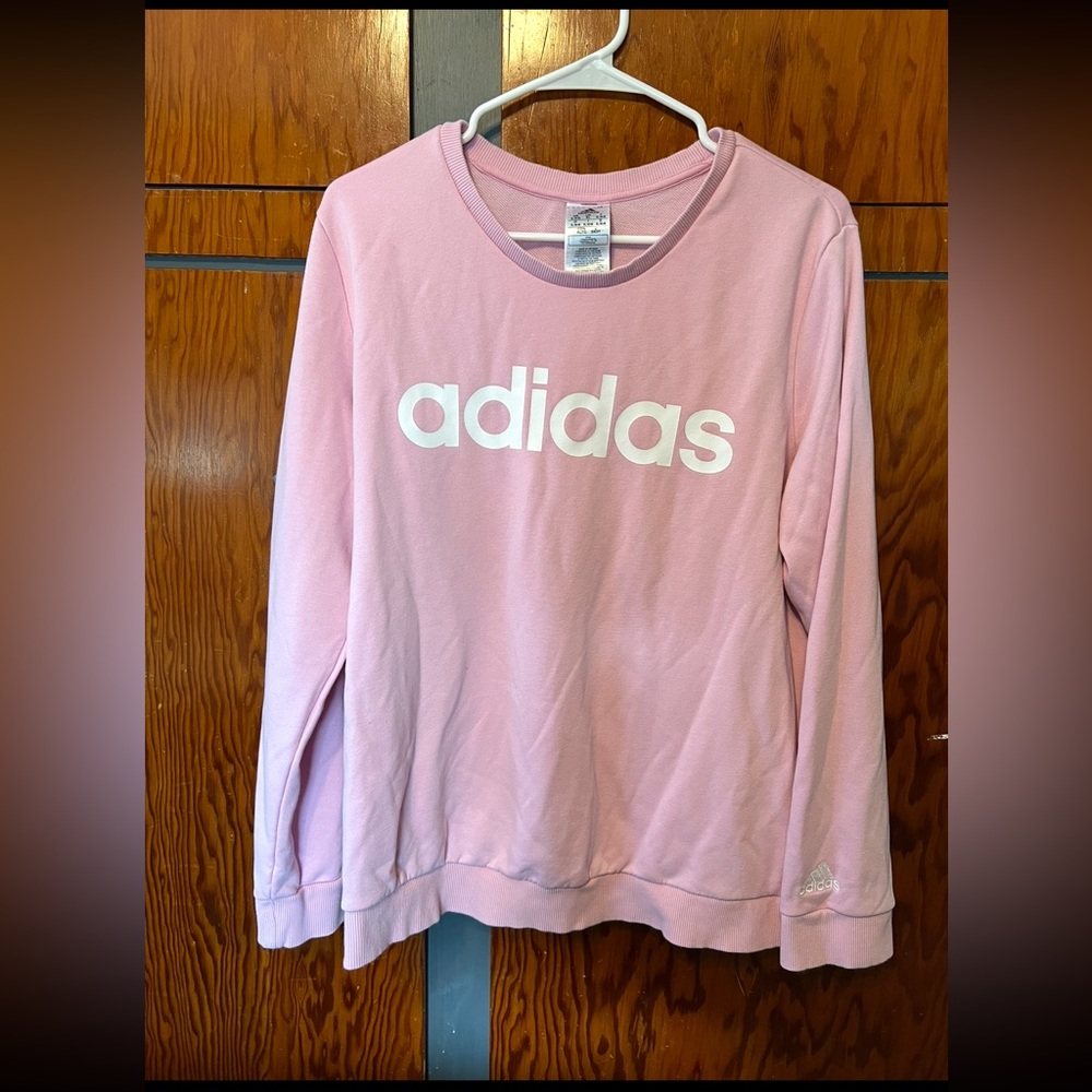 Adidas Light Pink Sweatshirt Size XL